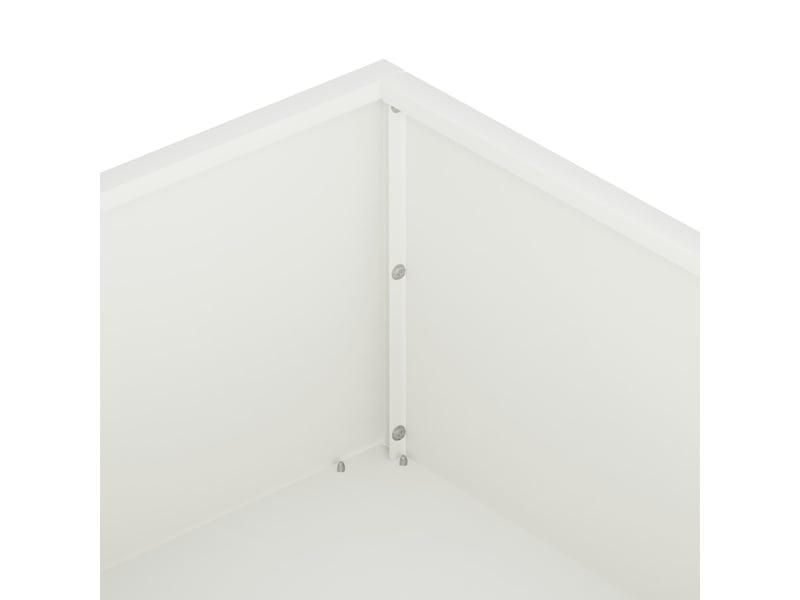  Jardinière - cache-pot de jardin blanc 100 x 100 x 20 cm  - Conforama E