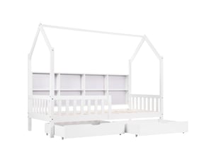 Lit 2 places 90x200 cm    coloris blanc