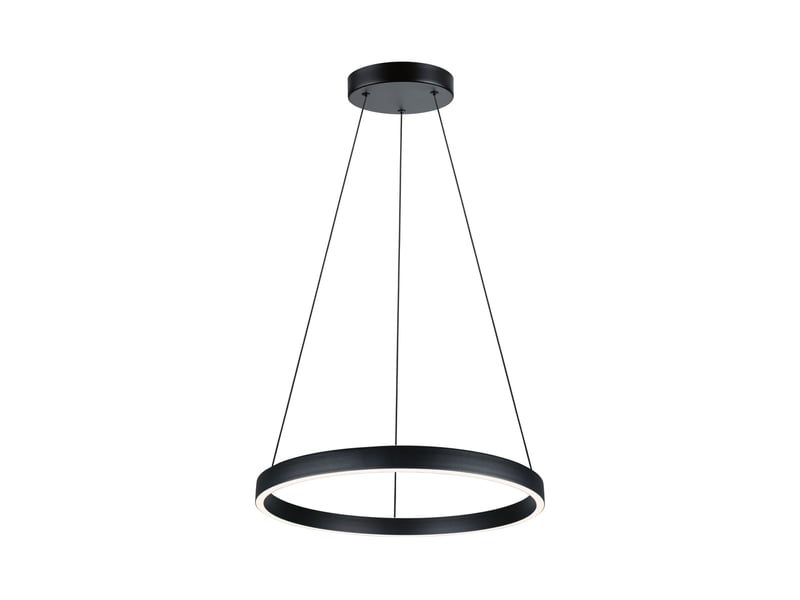  Luminaire en suspension led 3-step-dim talione 2700k 1800lm 32w noir  - Conforama A