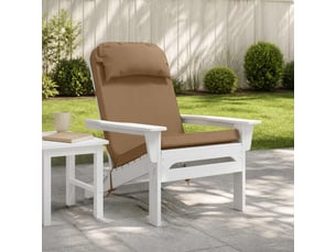 Coussin de transat ensoleillé, coussin pour bain de soleil 100 % polyester taupe cf56004