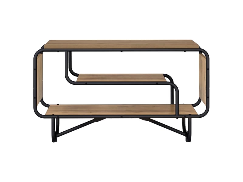  Meuble tv moderne, banc tv 80x36x45 cm chêne artisanal bois d'ingénierie  - Conforama C