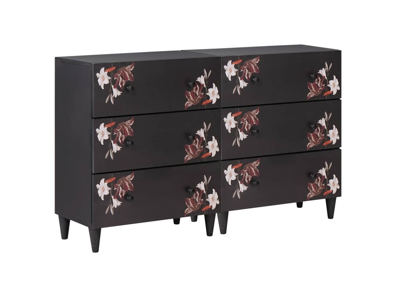  Armoires de rangement 2 pcs 120 x 33 x 75 cm multicolore shl4652  - Conforama A