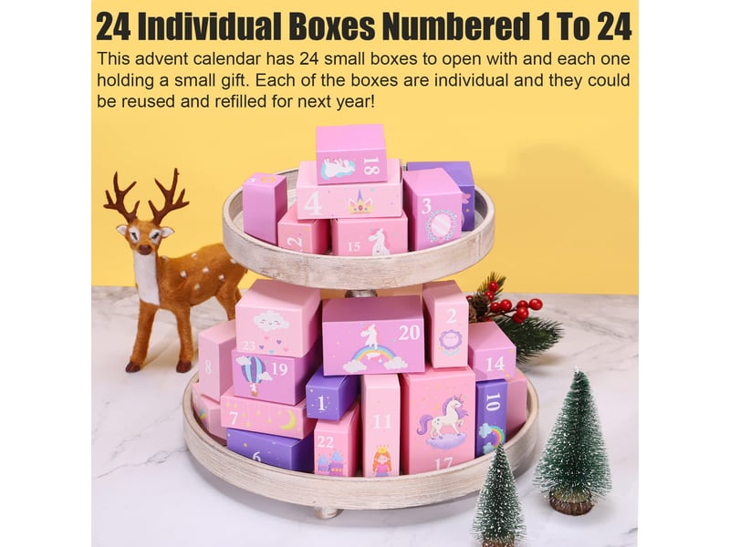 Calendrier de l'avent 2026 fille – 24 jours de surprises licorne, bijoux et cadeaux pour enfants et ados - Conforama E