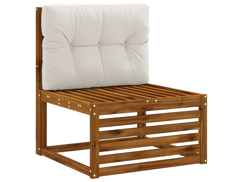 Coussin de dossier de palette, coussin de dos vianen 100 % polyester blanc cf55136 - Conforama C