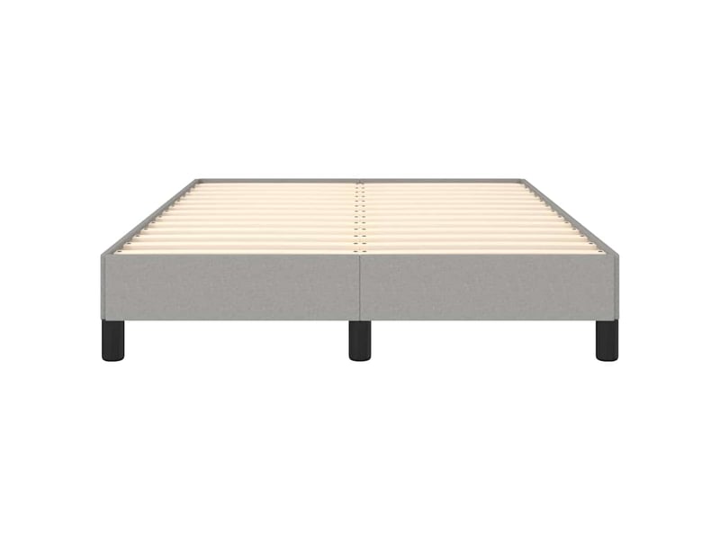  Lit double- lit adulte -  cadre de lit sans matelas gris clair 120x200 cm tissu  - Conforama D