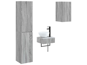 Ensemble de mobilier de salle de bain 3 pc sonoma gris cf64422