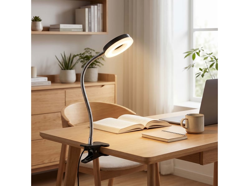  Lampe de bureau Métal 40 cm noir  - Conforama W