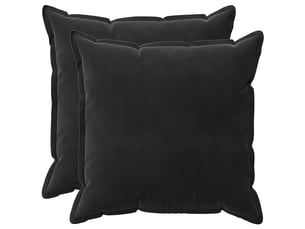 Lot de 2 coussins avec oreiller, coussins décoratifs houten noir fløjl cf51084