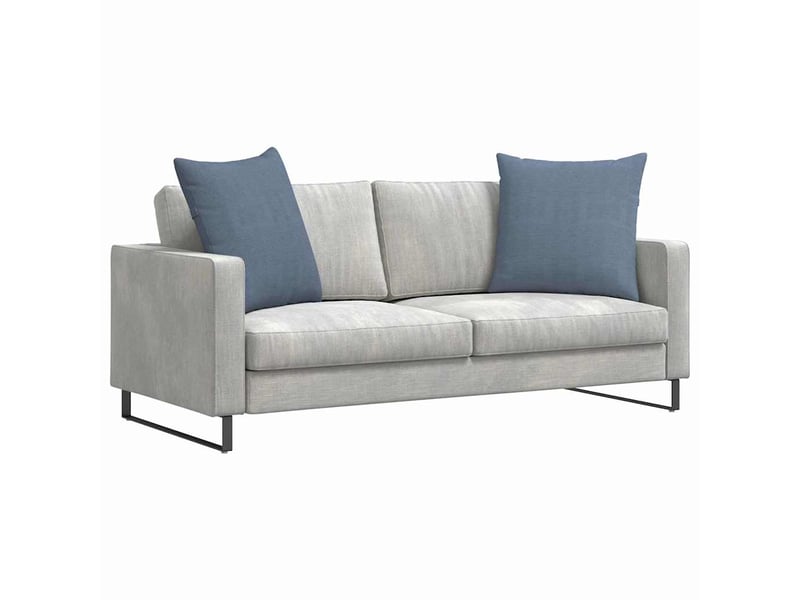  Lot de 2 coussins de canapé, coussins décoratifs bleu 60 x 60 cm cf59008  - Conforama C