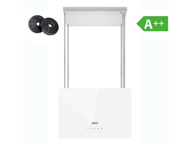 Hotte ilot wi-fi app contrôle 700m3h booster blanc & inox cd4850s CD4850S