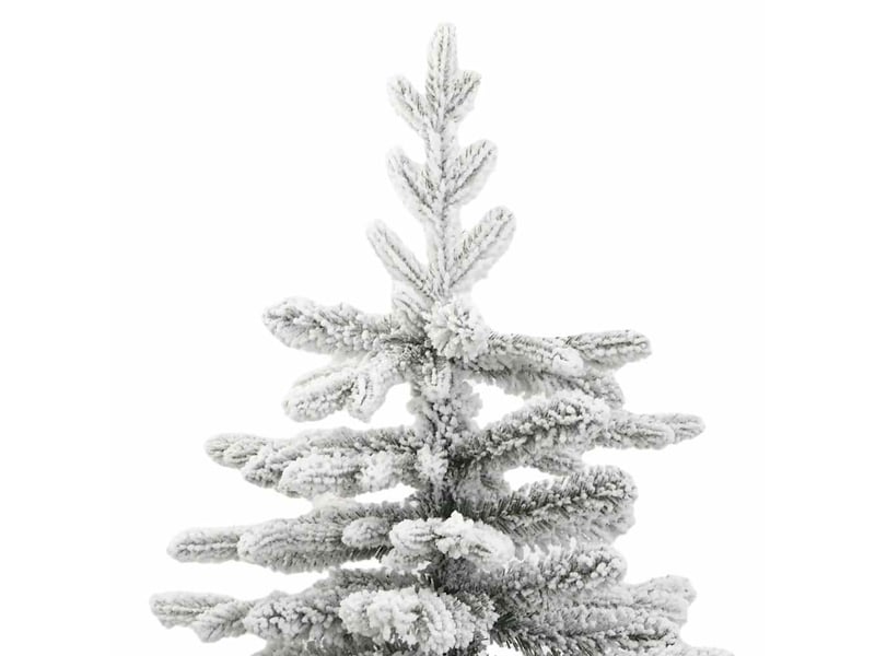  Sapin de noël - arbre de noël artificiel à charnières avec neige floquée 210 cm  - Conforama D