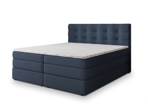 Lit avec rangement 140x200 cm <strong>MASSENO</strong> <strong></strong> coloris bleu