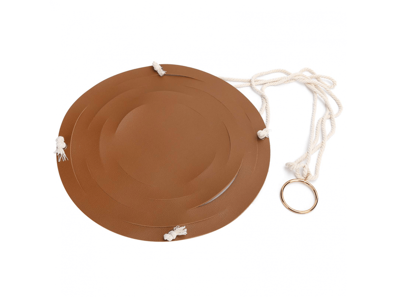 Présentoir pour pots de fleurs en cuir synthétique, panier suspendu pour plantes succulentes, décoration de jardinière (corde en coton + cuir sy - Conforama A