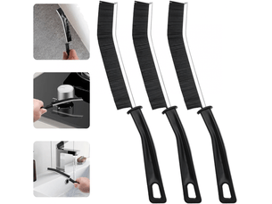 Lot de 4 brosses de nettoyage d'angle à poils durs pour sols carrelés, cuisines et salles de bains