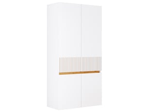 Buffet 4 porte(s) 0 tiroir(s) - 80 cm coloris blanc