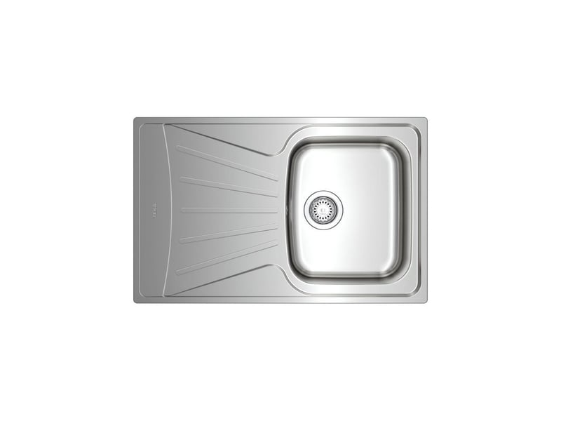  Evier encastrable inox mat starbright 45 1 cuve 1 egouttoir reversible 790x500 mm TEK1703029588301 - Conforama A