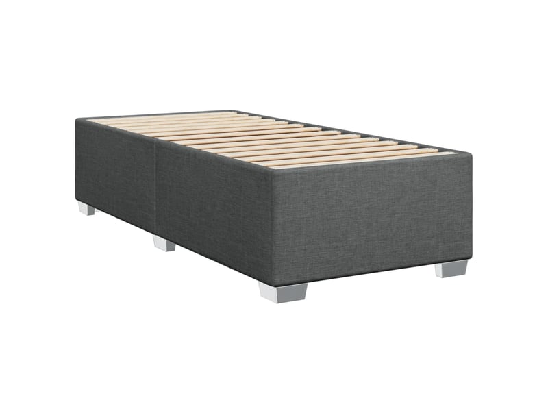  Lit simple- lit adulte -  cadre de lit sans matelas gris foncé 80x200 cm tissu  - Conforama B