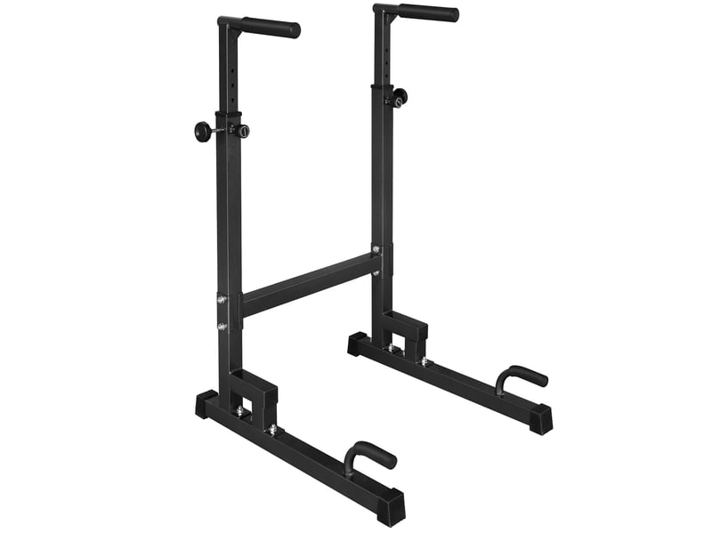  Station de dips réglable 78x70 cm multifonction métal noir  - Conforama A
