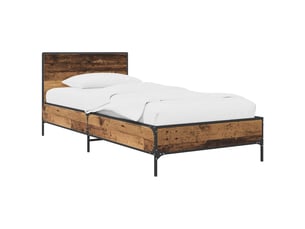 Lit simple 80x200 cm coloris marron