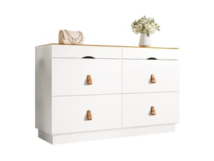 Commode 6 tiroir(s)    DESVIAE  coloris blanc largeur 120 cm