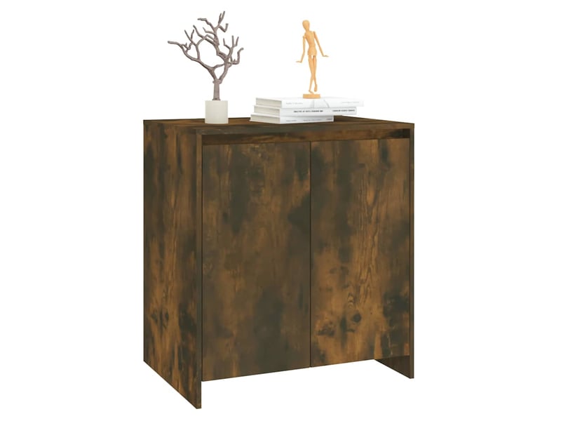  Buffet - bahut - meuble de rangement chêne fumé 70x41x75 cm bois d'ingénierie  - Conforama D