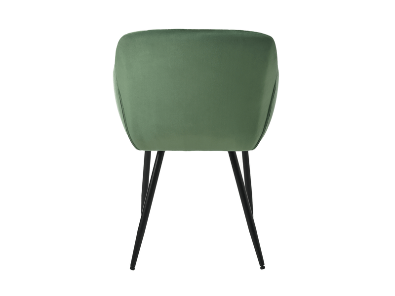  Lot de 4 chaises de salle à manger goeurvant 711 en velours et pieds en métal - vert forêt JOD00711AAU-4 - Conforama W