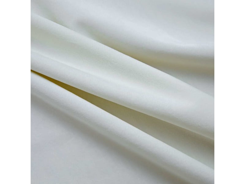  Lot de 2 rideaux occultants, rideaux black-out avec anneaux velours crème 140x225 cm cf44824  - Conforama D