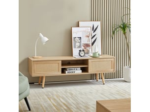 Meuble tv coloris naturel 140 cm MODENVIE  
