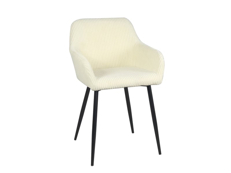  Petit fauteuil miro en velours côtelé beige 753-MIRO-BEIGE - Conforama A