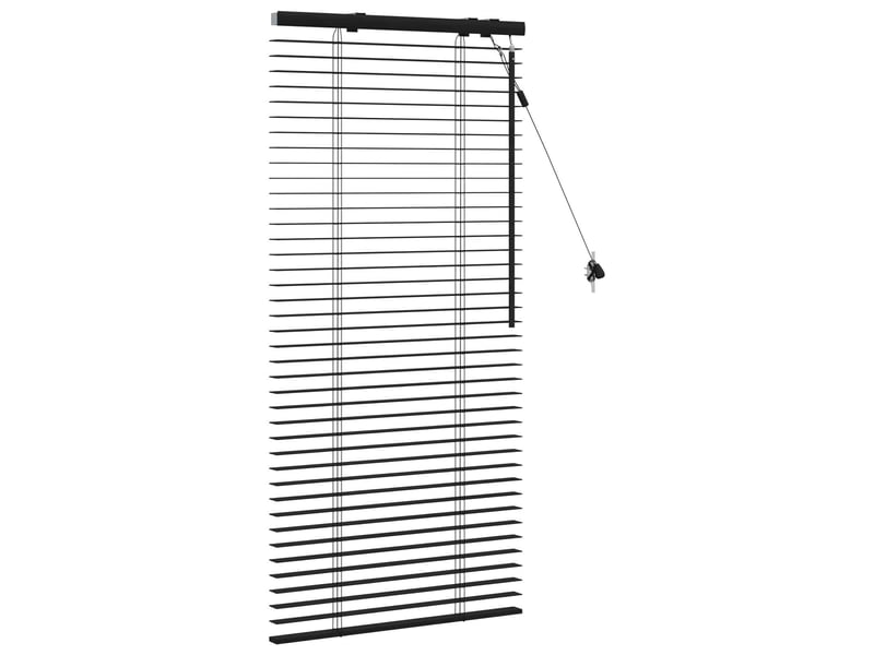  Store vénitien, store de fenêtre noir 55 x 130 cm 35 mm bois de paulownia massif cf48170  - Conforama C