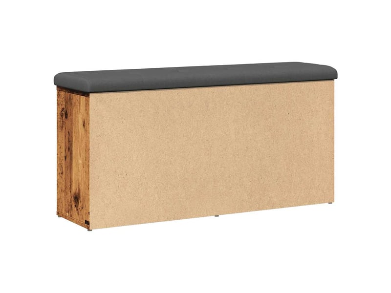  Banc à chaussures, banc de rangement vieux bois 102x32x50 cm bois d'ingénierie shl50264  - Conforama D
