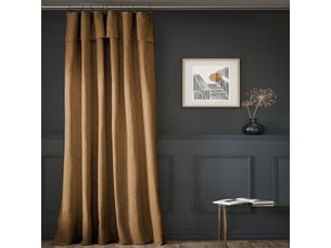 Rideau ajustable 140x270 cm coton camel