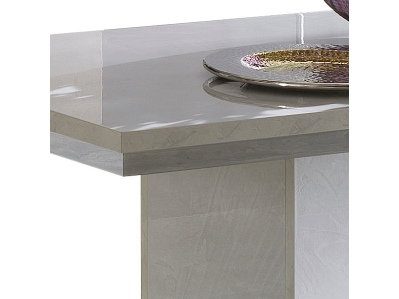  Table basse pied central aspect ciment et anthracite - libeccio LIBECCIO - Conforama D