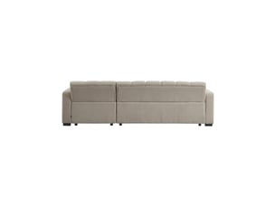 Canapé d'angle réversible fixe <strong></strong> <strong></strong> 3 places Tissu Beige