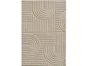 Tapis à relief lena beige 120x170cm
