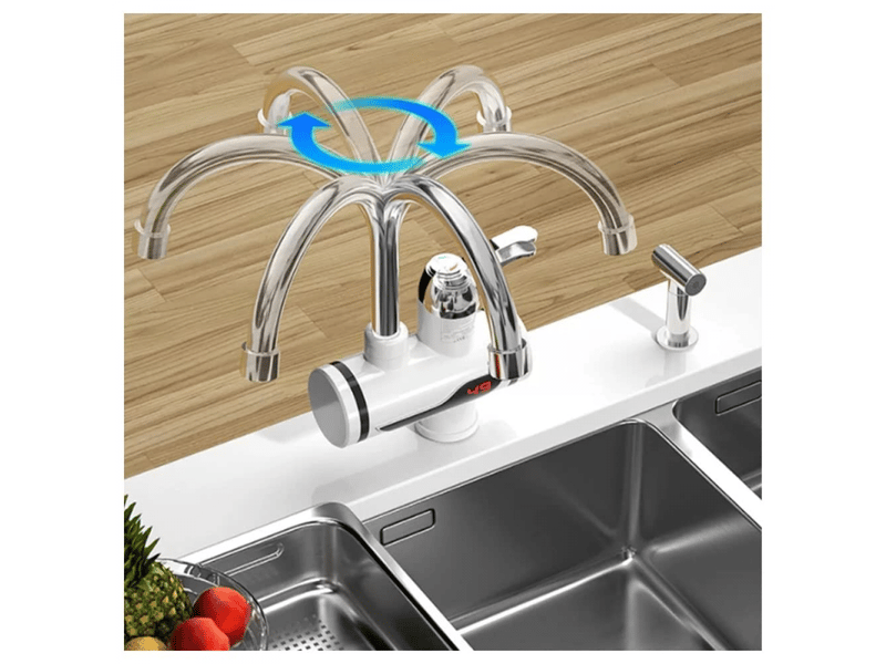 Robinet électrique, fixation latérale 220 v avec chauffe-eau, chauffe-eau instantanée avec écran lcd pour cuisine, jardin  - Conforama E