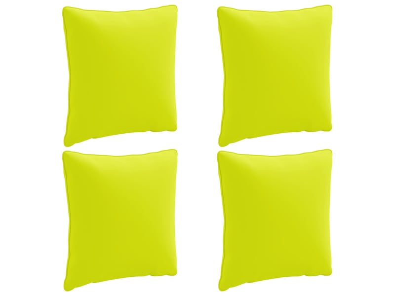  Lot de 4 coussins de dos, coussins de dossier putten 100 % polyester vert vif. Cf59444  - Conforama A