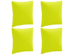 Lot de 4 coussins de dos, coussins de dossier putten 100 % polyester vert vif. Cf59444