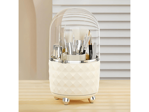 360° rangement pinceaux maquillage avec anti poussière couvercle organisateur cosmétique support de pinceaux de maquillage