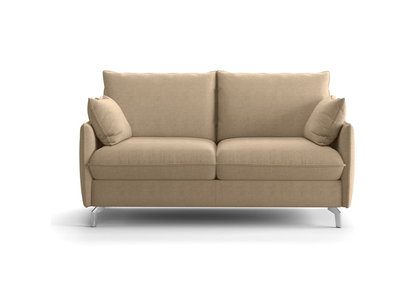  Canapé droit convertible 3 places en tissu chenille taupe - ouverture express - astoria Astoria - Conforama A