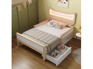 Sommier à lattes découvertes 90x190 cm WISHDOR  12 latte(s) vendu avec sommier,sans matelas