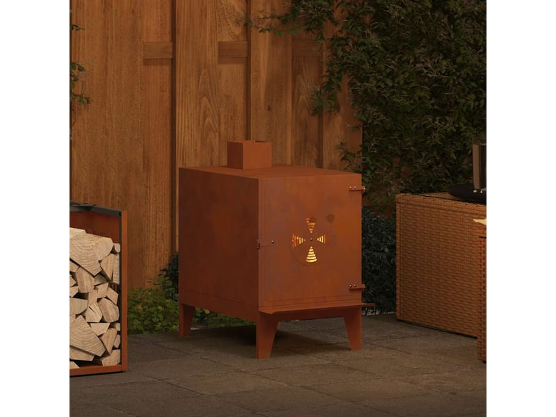  Réchaud de camping 35x50x60 cm acier corten  - Conforama C