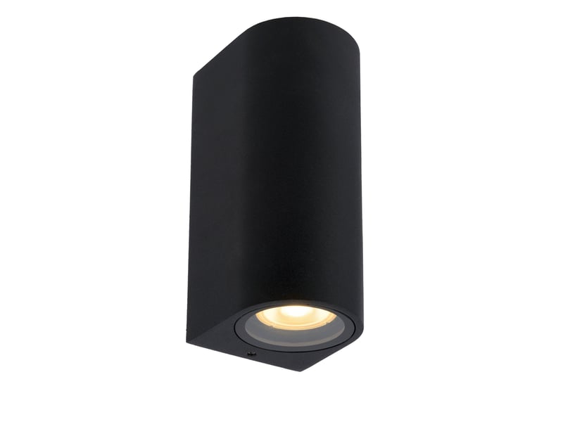 Applique murale cylindrique 2xgu10 noire - lucide - zaro  - Conforama A