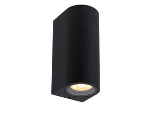 Applique murale cylindrique 2xgu10 noire - lucide - zaro