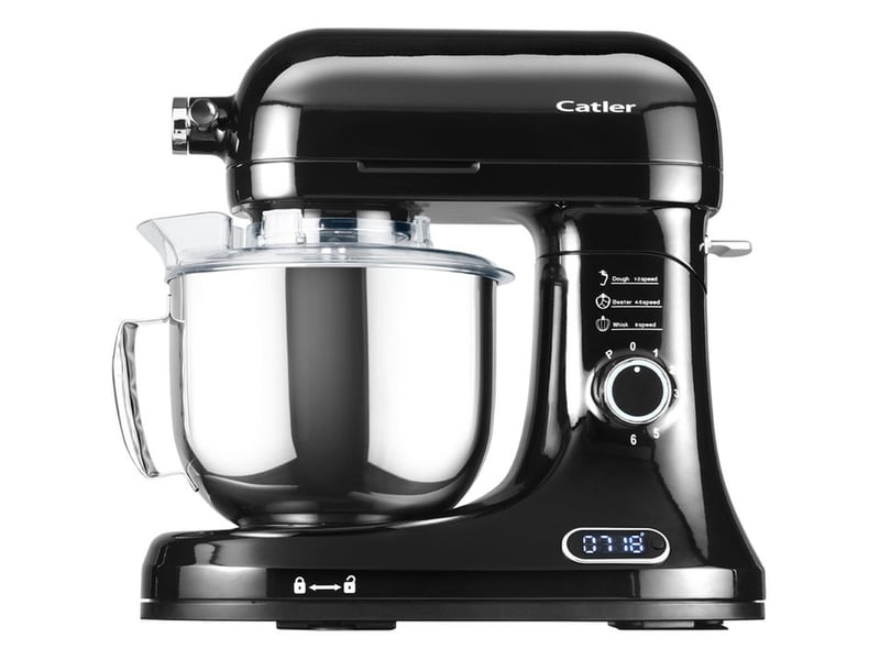  Robot multifonction 6 vitesses avec echelle integree 5 l inox et hachoir a viande noir 41015453 - Conforama C