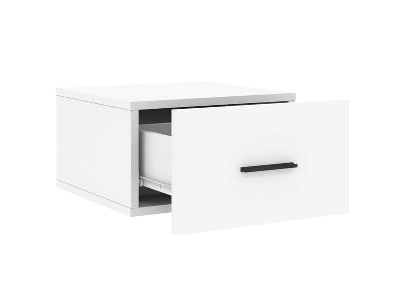 Table de chevet - cabinet de chevet - table de nuit murale blanc 35x35x20 cm  - Conforama E