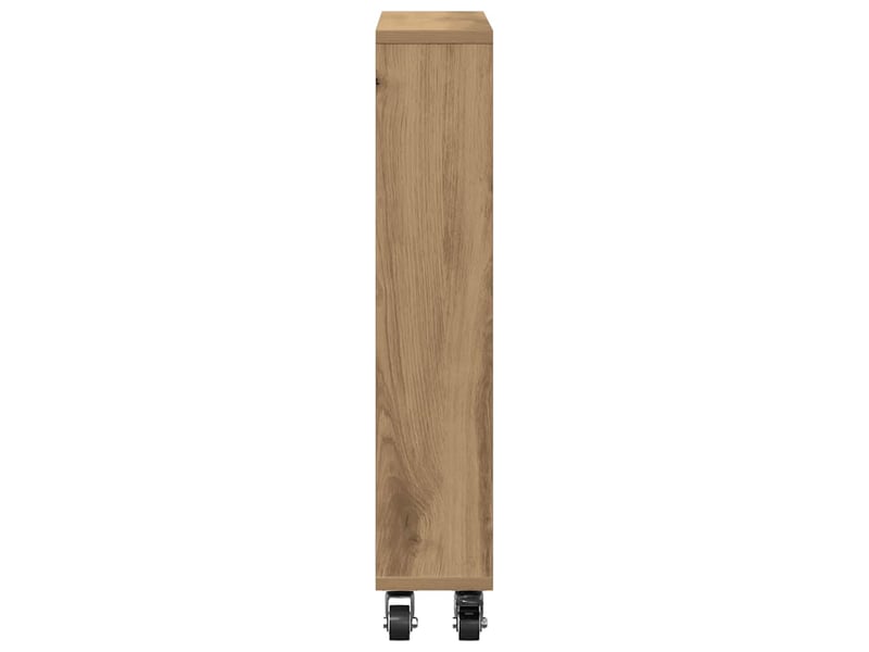  Chariot de rangement étroit chêne artisanal bois d'ingénierie  - Conforama E