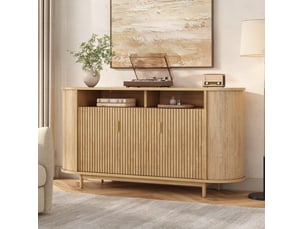 Buffet 3 porte(s) 0 tiroir(s) MEULVA - 140 cm coloris naturel