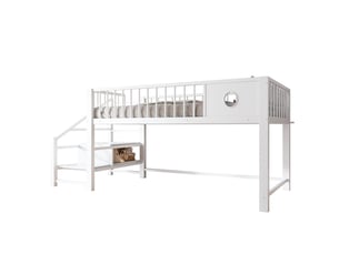 Lit mezzanine 90x200 cm    coloris blanc