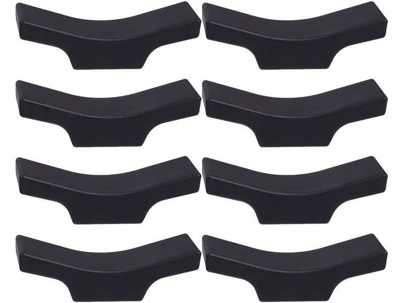 Lot de 8 repose-baguettes - repose-cuillère - fourchette, couteau - support pour baguettes - support pour vaisselle - décoration de table à manger - black - Conforama A
